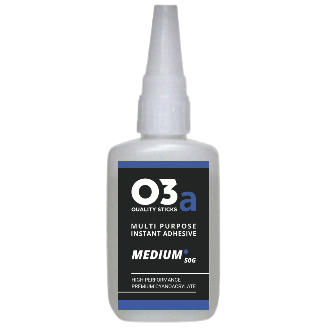O3a Cyanoacrylate Adhesive, Medium, 50g | CA Glue | Super Glue