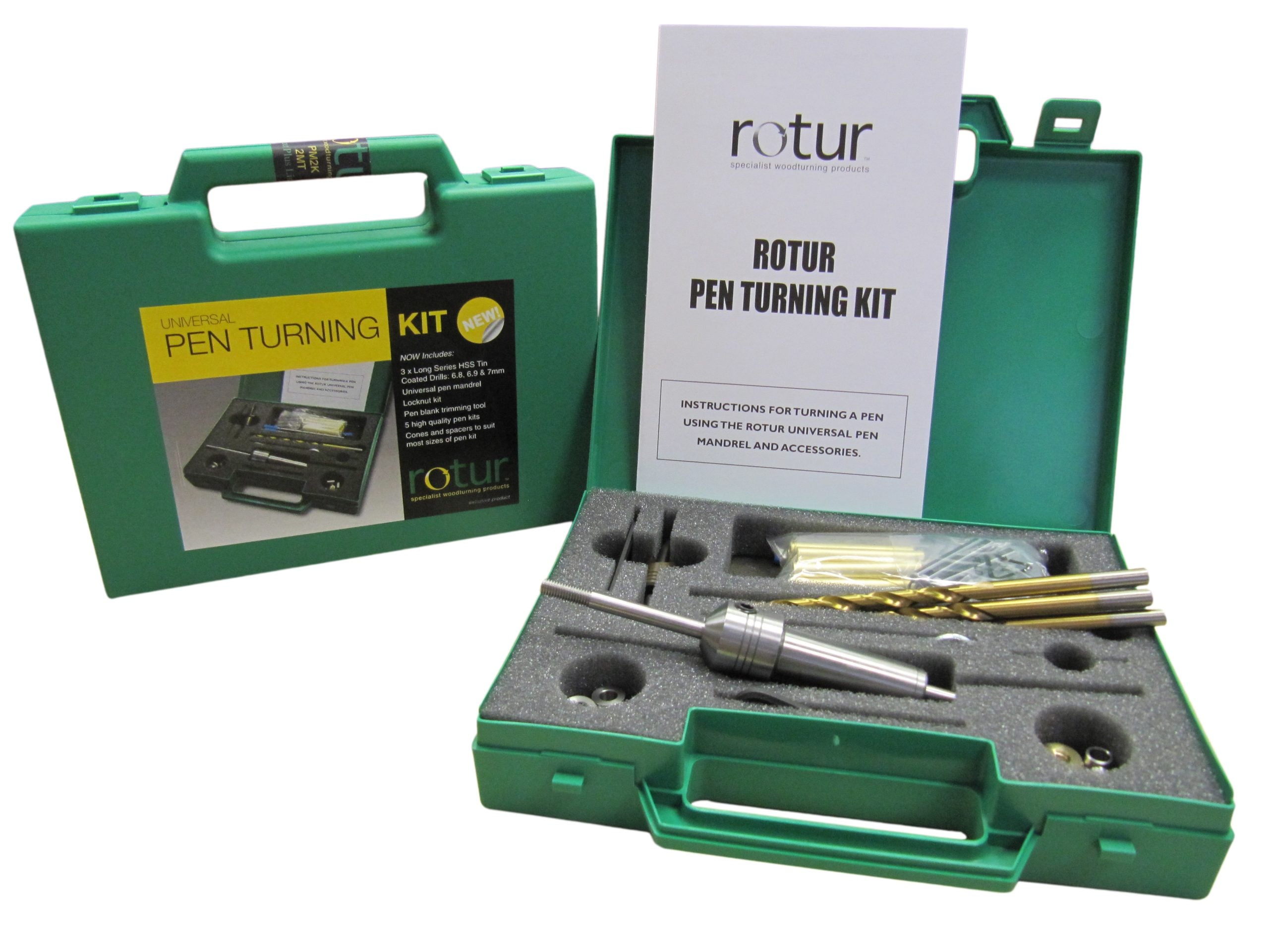 Pen Turning Mandrel Kit in Case | Planet | Rotur