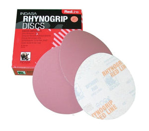 Indasa Rhynogrip Redline | 50mm Velcro Backed Sanding Discs | Pack of 50 | Bowl Sander