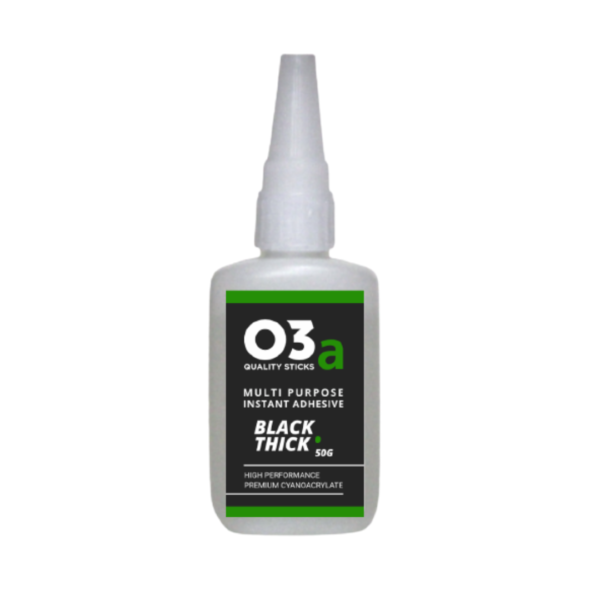 O3a Thick Black CA Glue 50g | Woodturners CA Glue