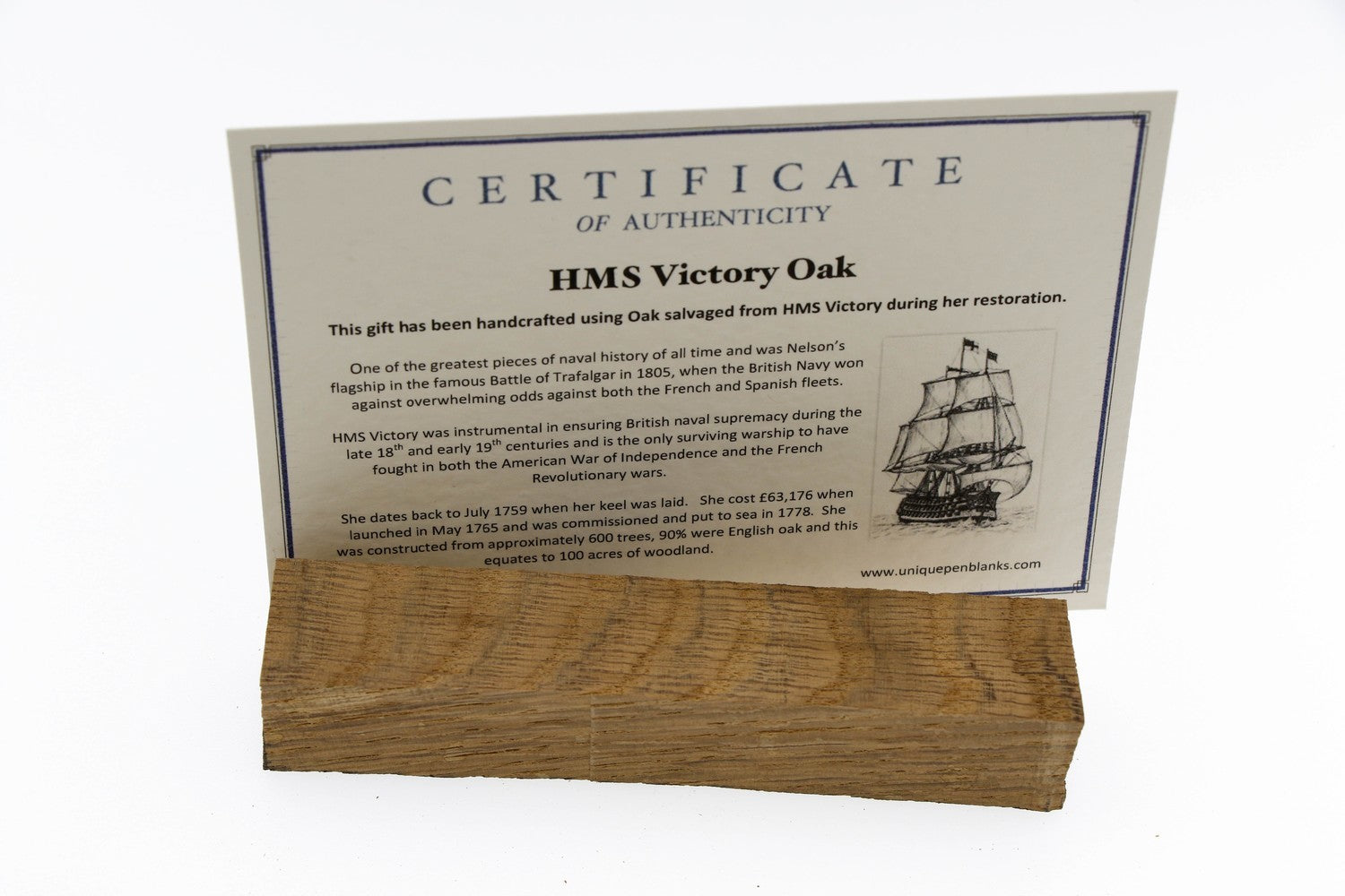 HMS Victory Oak | Historic Pen Blanks